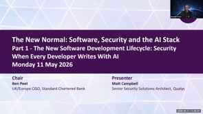 SASIG Webinar - The New Normal: Software, Security and the AI Stack Part 1 - The New Software Development... 2026-05-11 10:00:05