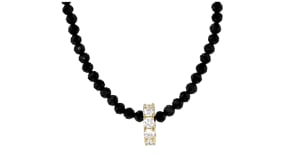 1.00 ct. t.w. Lab-Grown Diamond Bead Charm in 18kt Gold Over Sterling