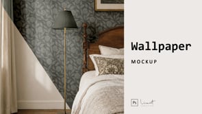 Elegant Bedroom Wallpaper Mockup, a Household Mockup by LinnestCreative (Thumbnail 6 of 6)