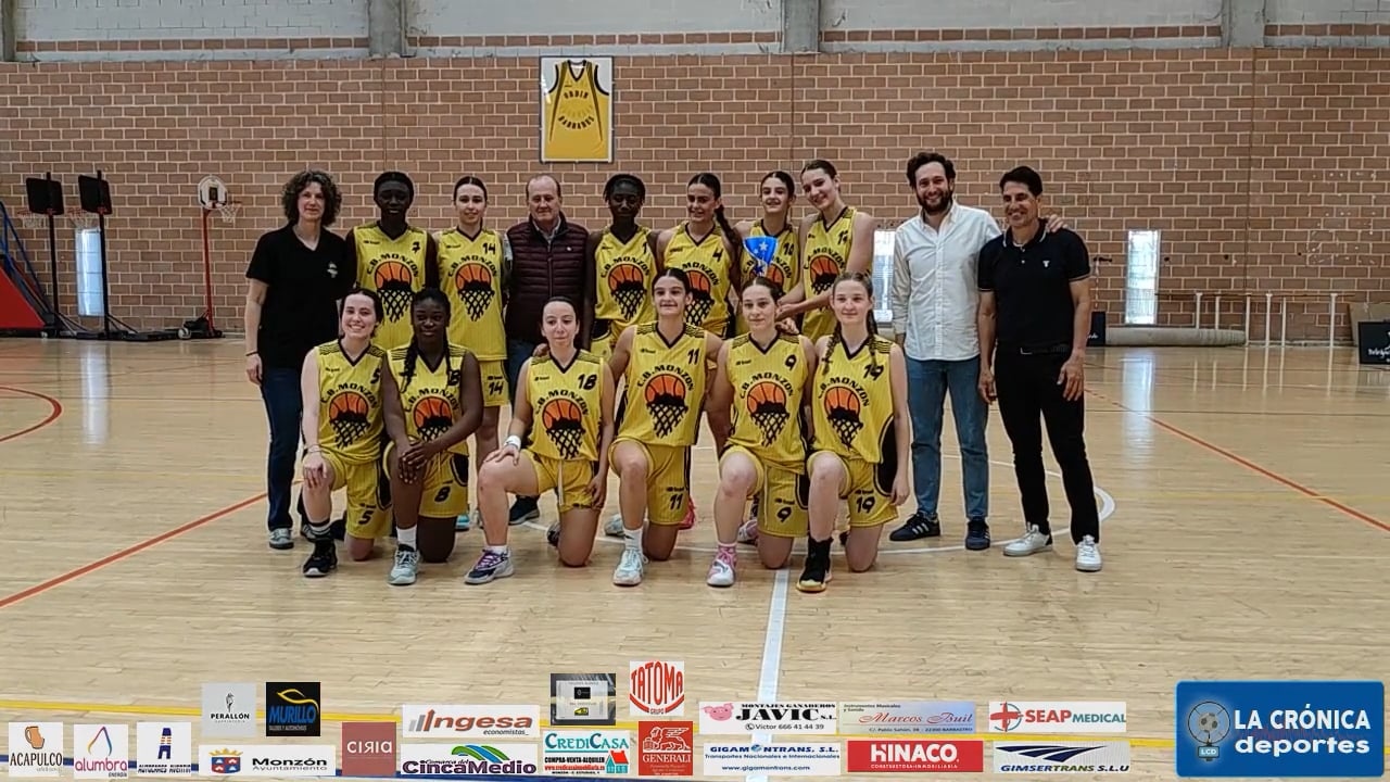EL CLUB BALONCESTO MONZÓN CADETE FEMENINO ENTRENADO POR EVA CASTEL  CAMPEÓN  PROVINCIAL  DE BALONCESTO