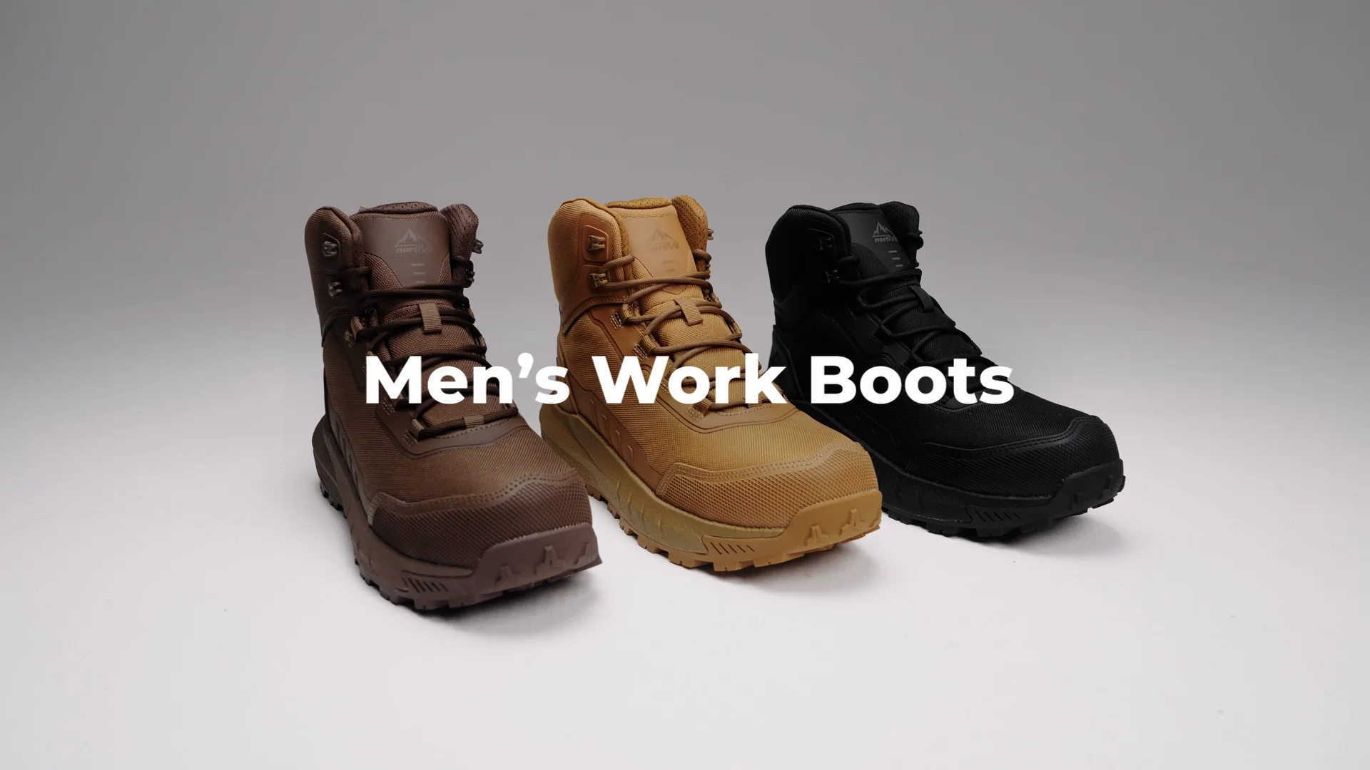 Men's Slip-Resistant Nano Toe Work Boots | ASTM Certified Safety Shoes