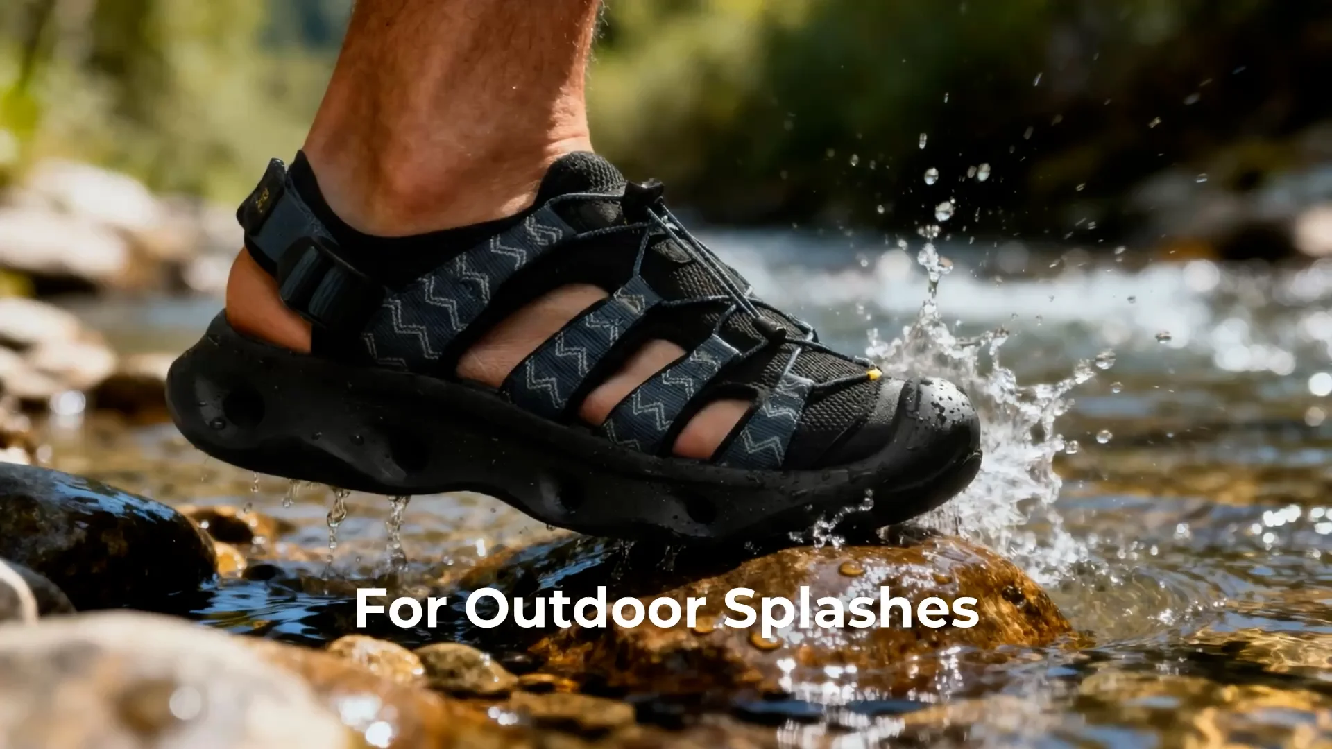 Men's Breathable Mesh Water Sandals | NORTIV 8 Closed-Toe Outdoor