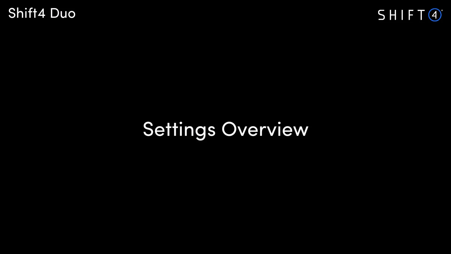 Settings Overview on Shift4 Duo – Shift4 Knowledge