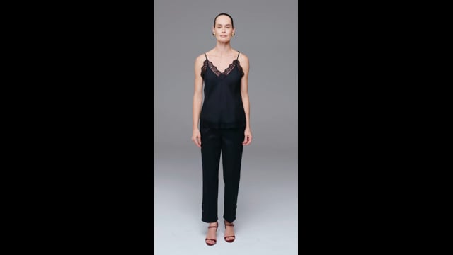 Regata Renda Musseline Preto Vivi 