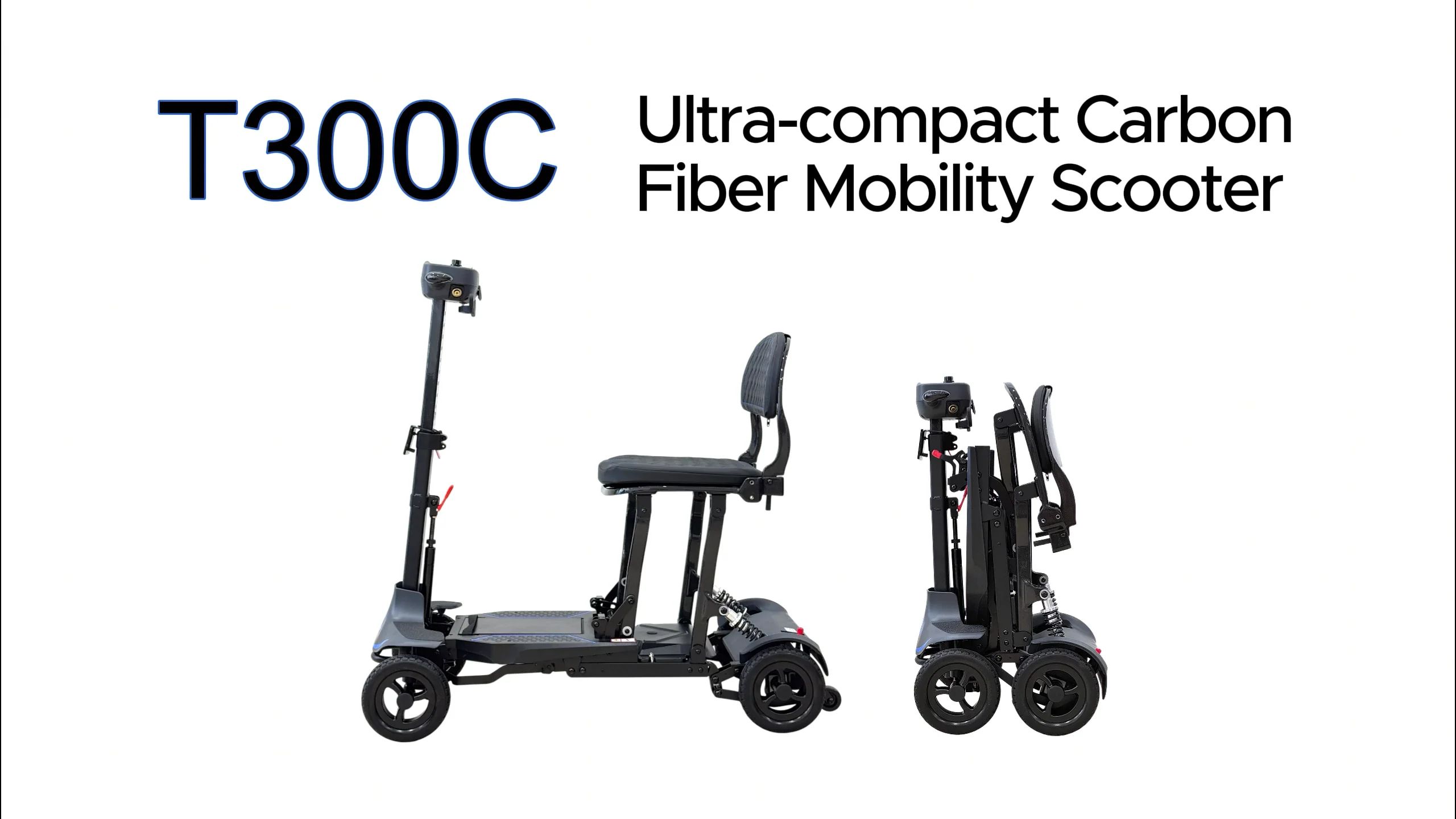 T300C - The Lightest Mobility Scooter at 15kg and Foldable.
