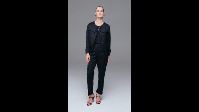 Jaqueta Tweed Preto Natalia