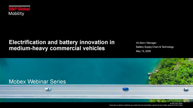 Electrification and battery innovation in medium-heavy commercial vehicles