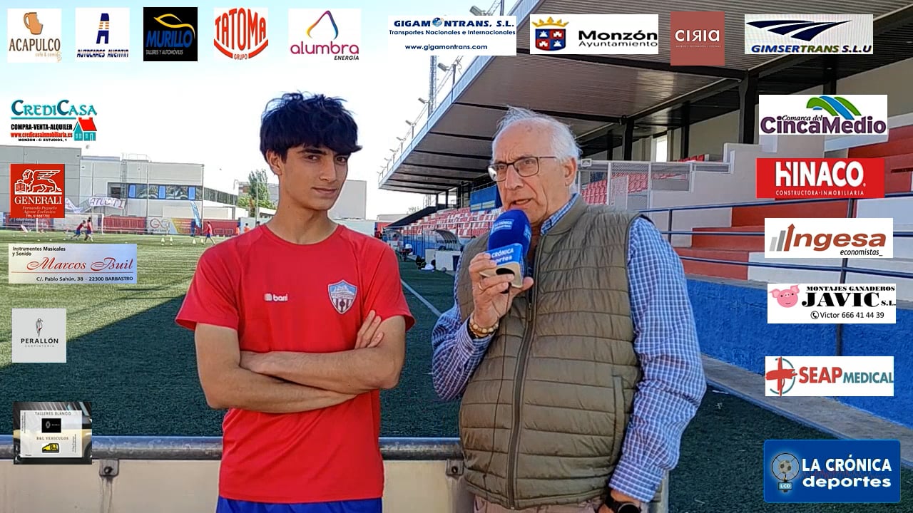 LIGA  NACIONAL JUVENIL  AT.MONZÓN GIGAMONTRANS- REAL ZARAGOZA ( PREVIA )  ARITZ  FERRER PIRLA ( JUGADOR AT.MONZÓN GIGAMONTRANS )  A  POR UN ASCENSO HISTÓRICO