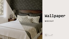 Elegant Bedroom Wallpaper Mockup, a Household Mockup by LinnestCreative (Thumbnail 6 of 6)