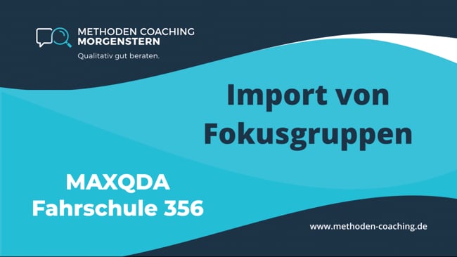 1.2 Import von Fokusgruppen