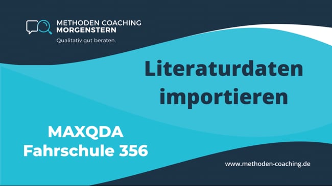 1.3 Import von Literaturdaten