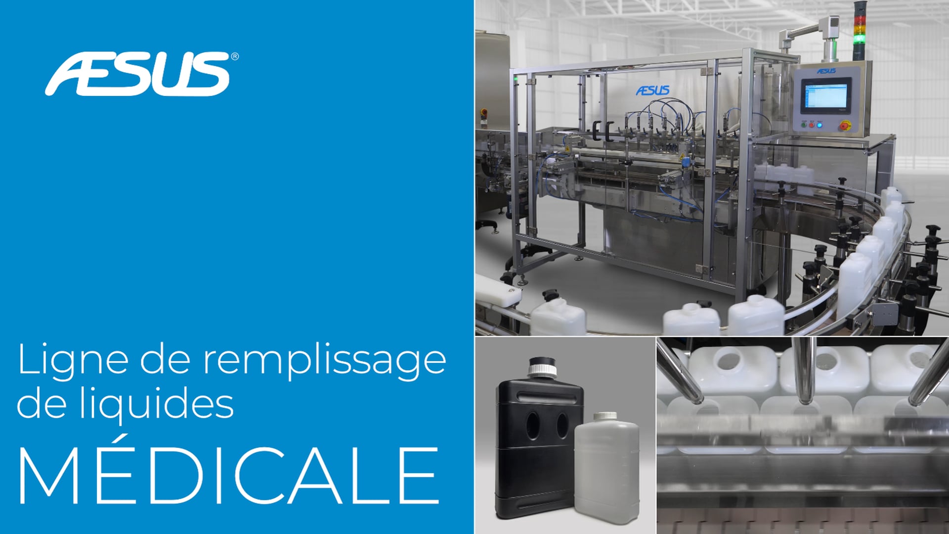 Processus complet d'emballage des liquides