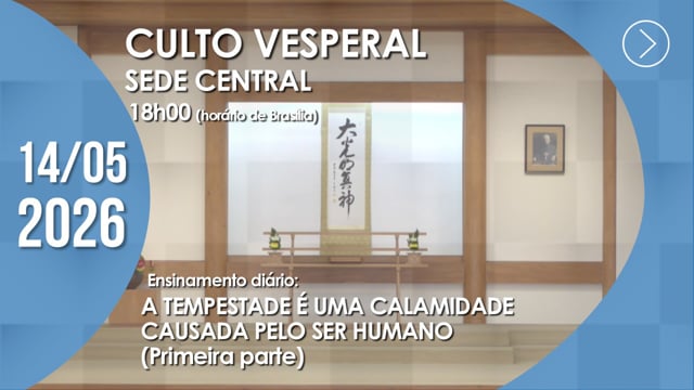 Capa do vídeo do “Culto Vesperal | Sede Central - 14/05/2026”.