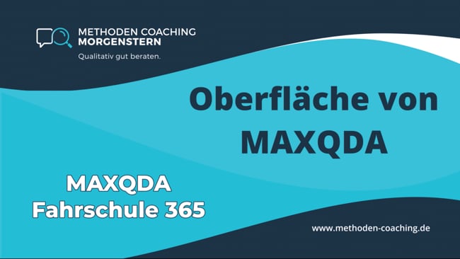 Die Oberfläche von MAXQDA