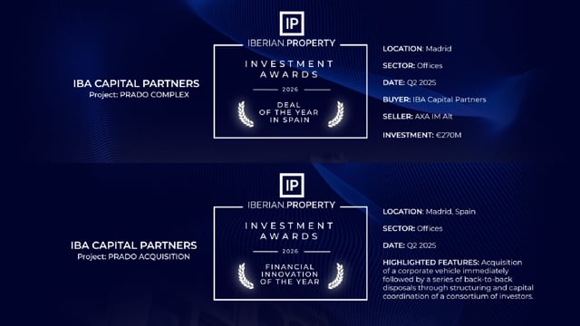 DEAL OF THE YEAR IN SPAIN & FINANCIAL INNOVATION | IBERIAN PROPERTY AWARDS 2026