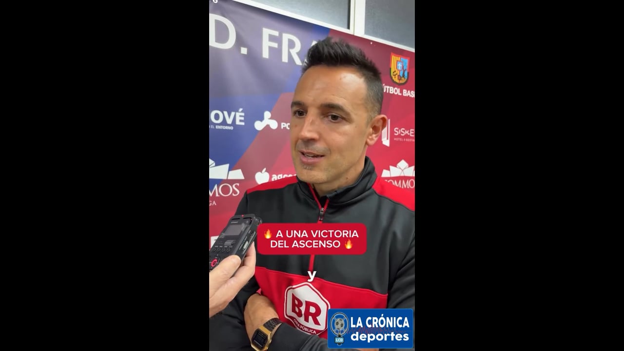 LA PREVIA / San Agustín CD - UD Fraga / DAVID JIMÉNEZ (Entrenador Fraga) Jor. 32 - Regional Preferente / Gr 1 / Fuente: UD Fraga