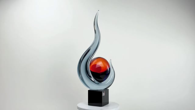 Escultura Abstrata Pôr do Sol