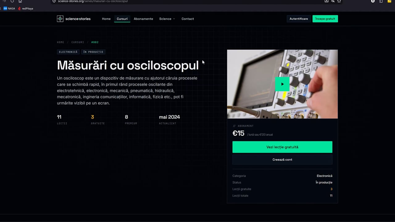 Masurari automate cu osciloscopul: Bode Plot pentru un filtru RC cu Python & Claude