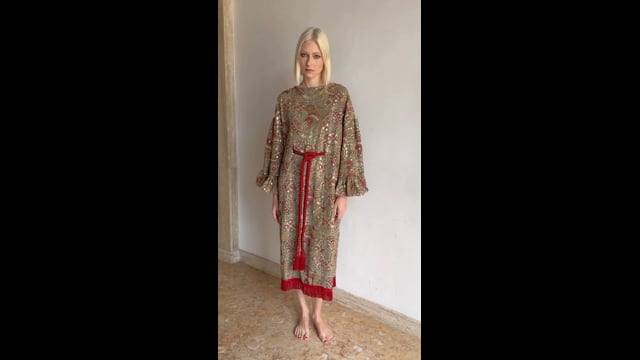 Kaftan Ali Bordado Oliva