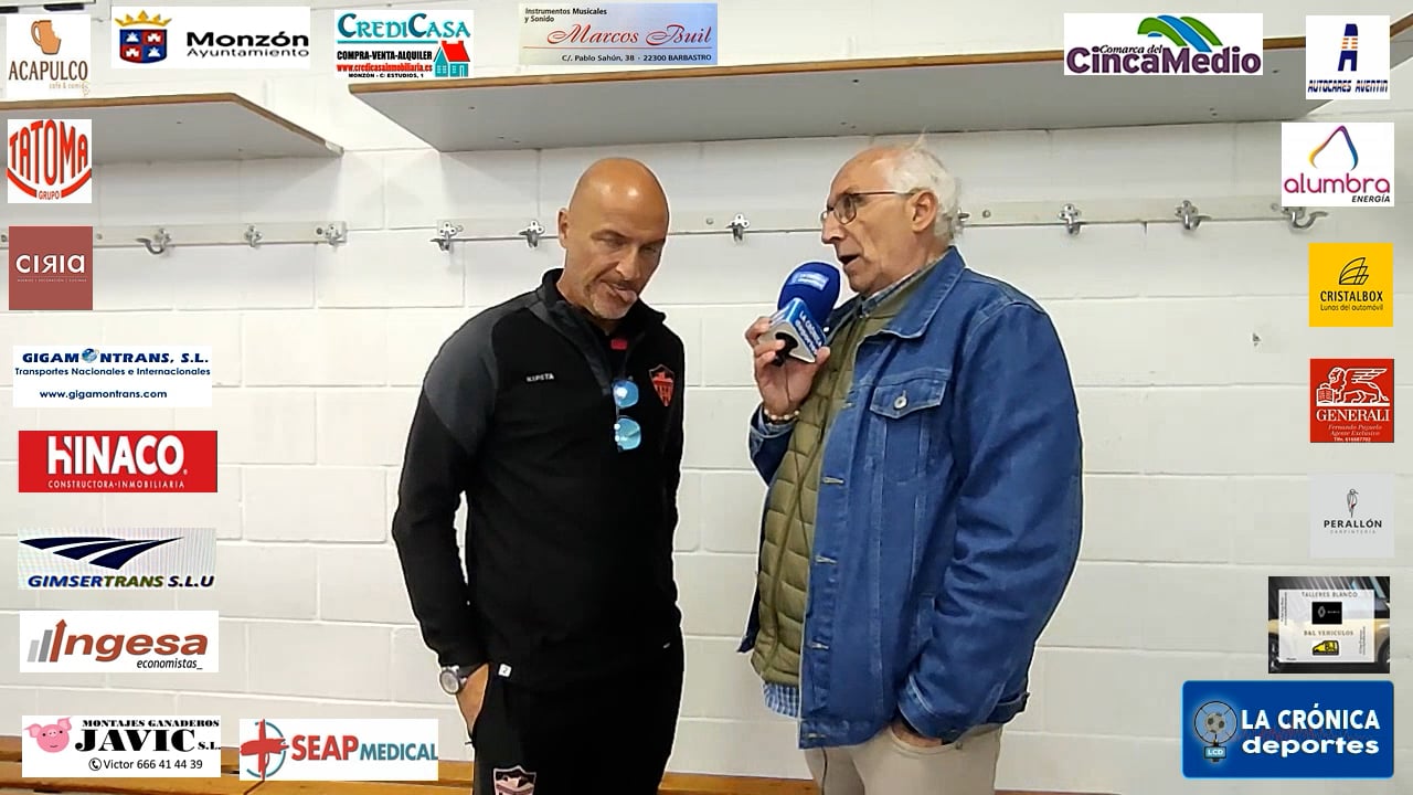 SEMIFINAL PLAY OFF ASCENSO A  2ª RFEF  IDA  EPILA 0-1 AT.MONZÓN ALUMBRA  ISMAEL MARIANI  ( ENTRENADOR AT.MONZÓN ALUMBRA )