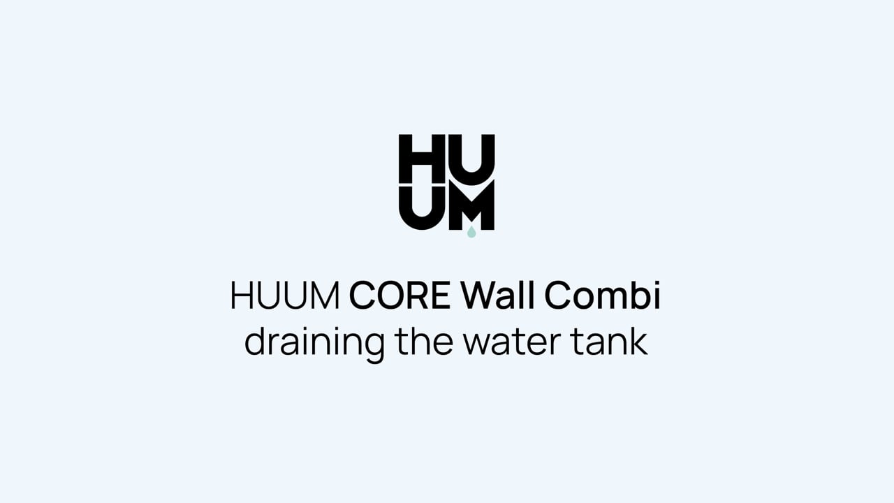 CORE Wall Combi - draining the water tank