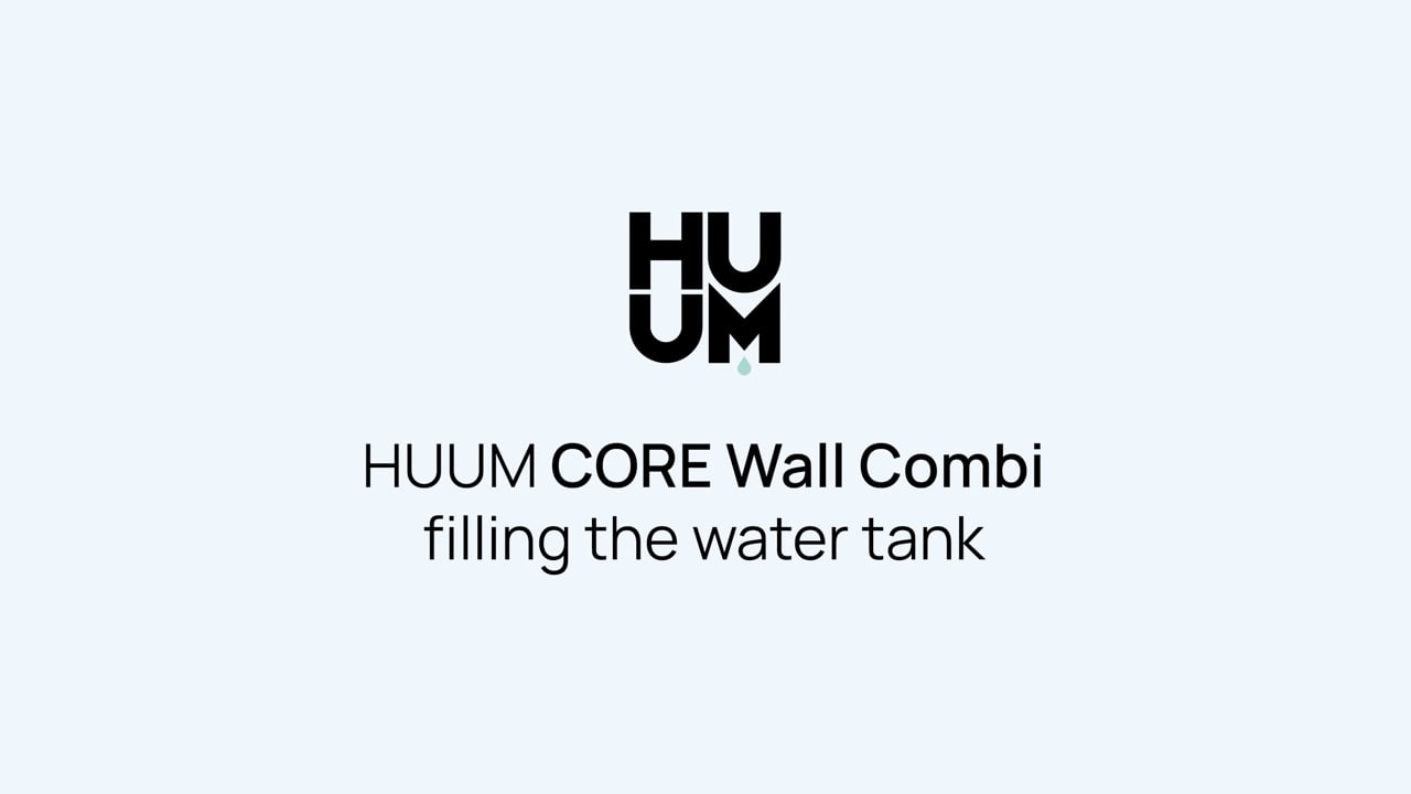CORE Wall Combi - filling the water tank