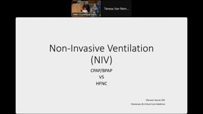 Non-Invasive Ventilation - Dr. M. Saoud