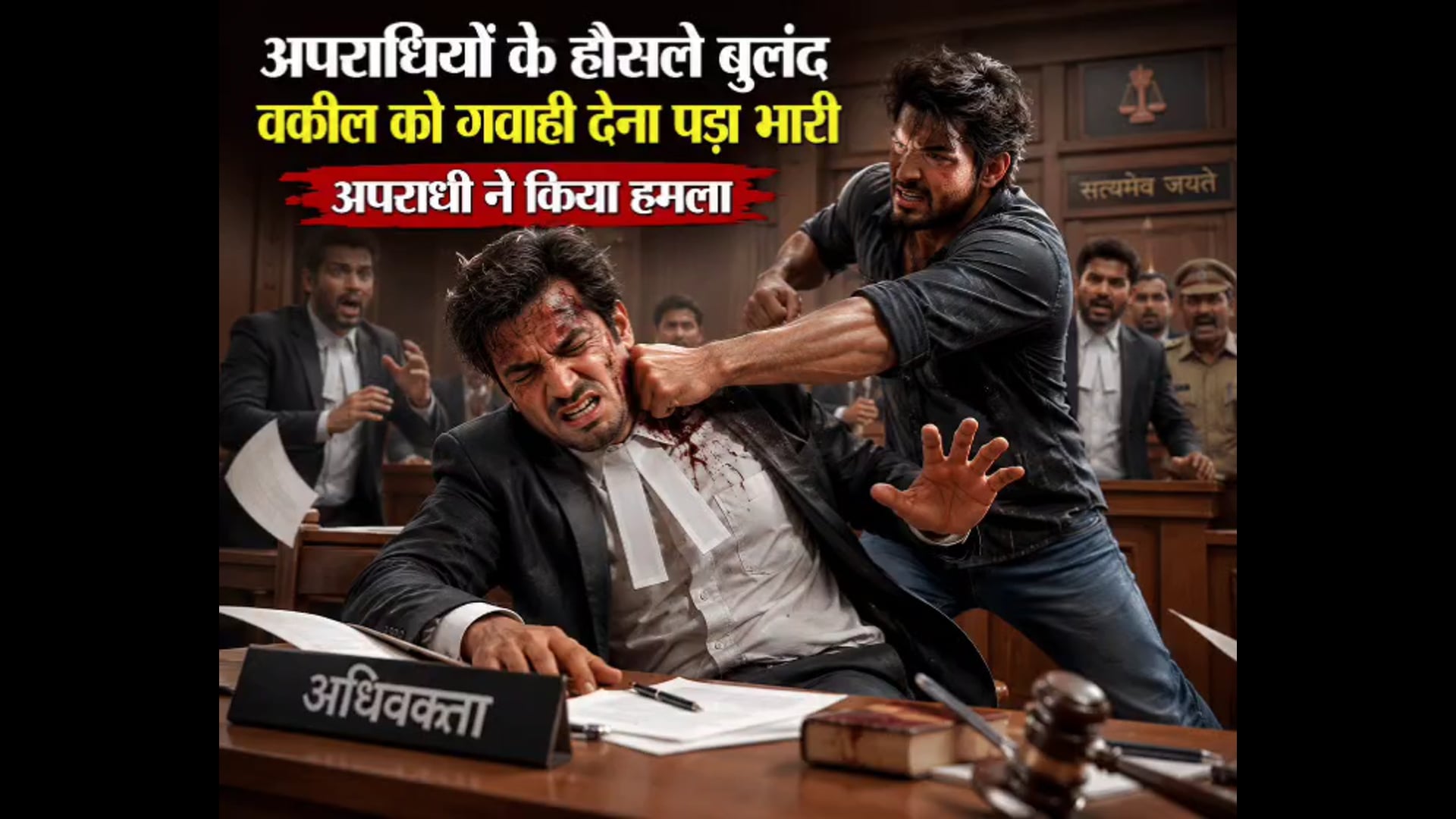 अपराधियों के हौसले बुलंद, गवाही देना वकील को पड़ा भारी