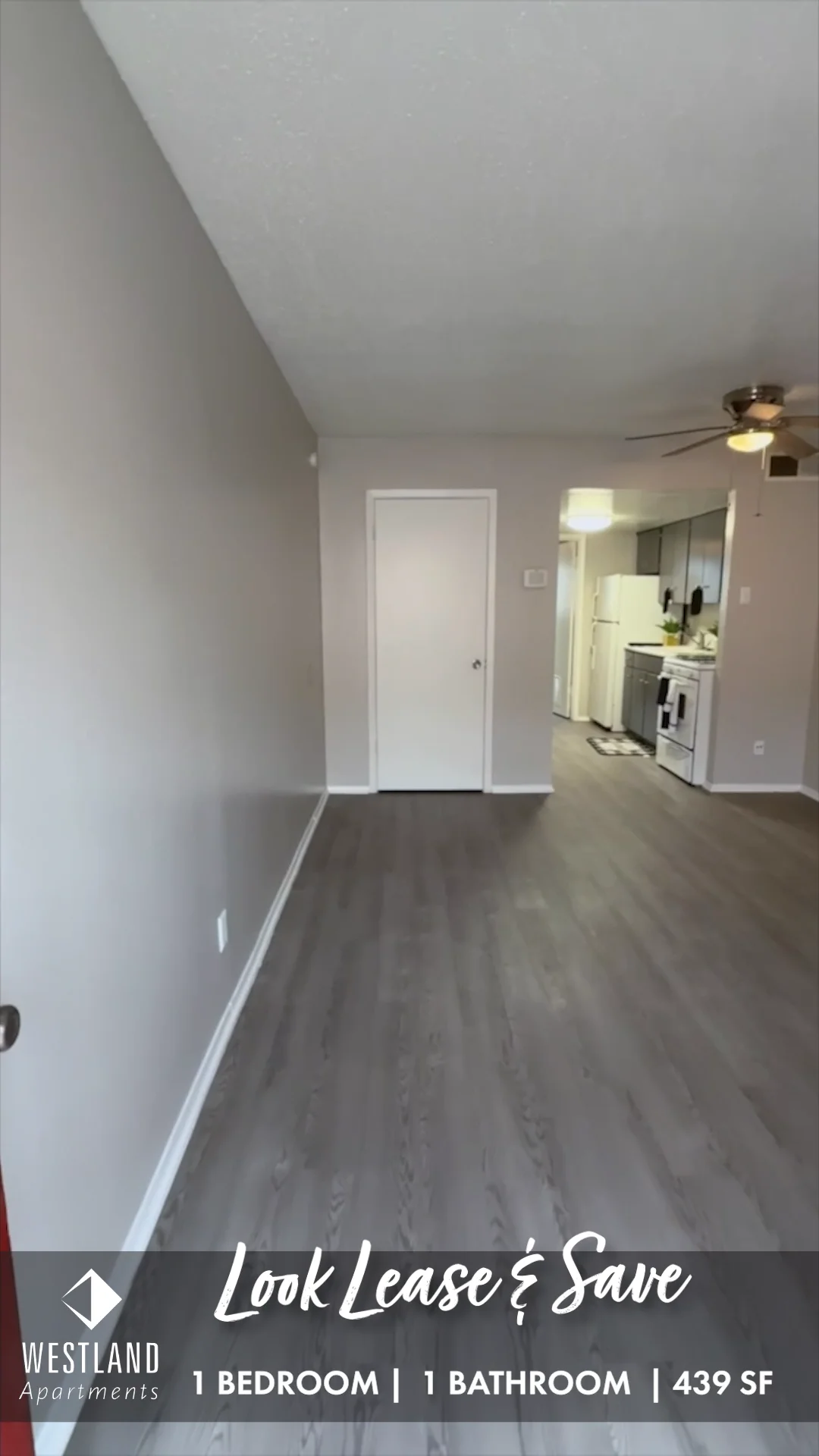 Video Tour of 1 Bedroom 439 SF