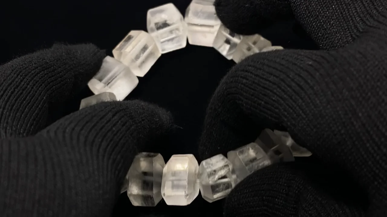 動画】【1点もの】レムリアンシードクリスタル タンブルカット 1連