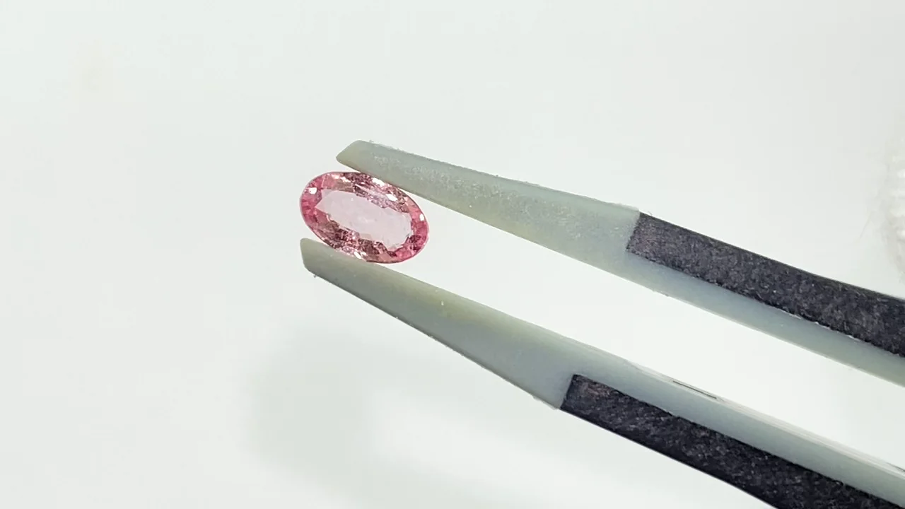 宝石質パパラチアサファイア ルース ファセットカット 1粒 NO.14【1点