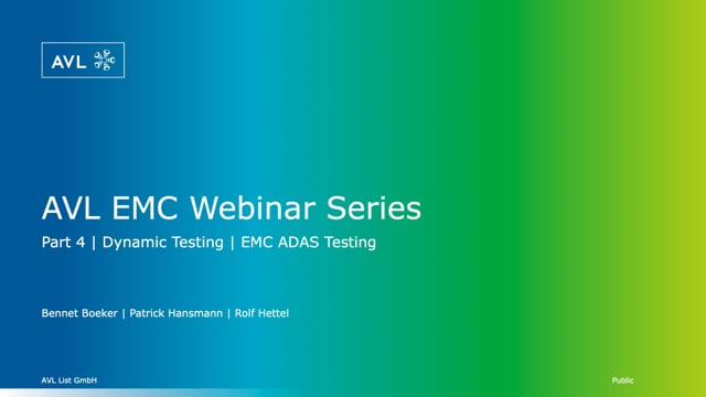 Dynamic testing for EMC in ADAS environments