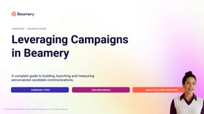 Beamery Campaigns Training