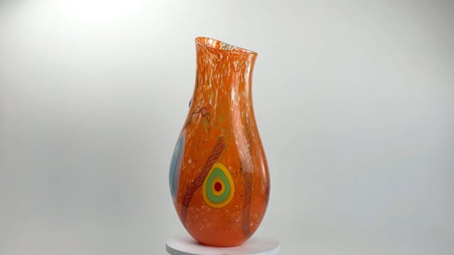 Vaso Laranja com Murinas