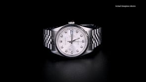 Pre-Owned Rolex Datejust Mens 36mm Automatic Stainless Steel and 18kt White Gold Watch