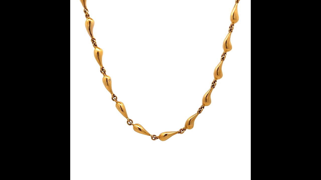 Tiffany & Co. Elsa Peretti Teardrop Necklace 18k – Filigree Jewelers