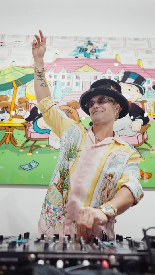 Still from the Alec Monopoly art event film