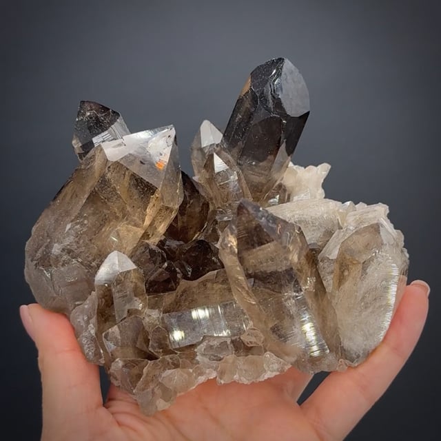 Quartz var. Smoky - LQC25-23 - Tiefen glacier - Switzerland