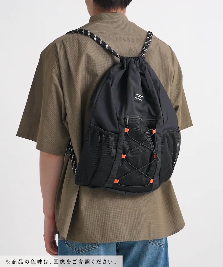 新色を加えて再入荷！》メッシュポケットナップサック | [公式