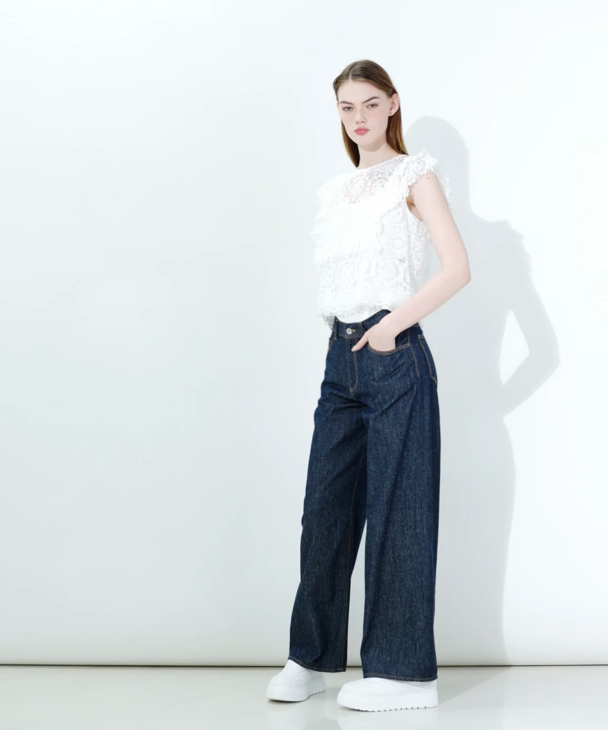 DSC / レースフリルブラウス TOPS Night STORE | ダブルスタンダード