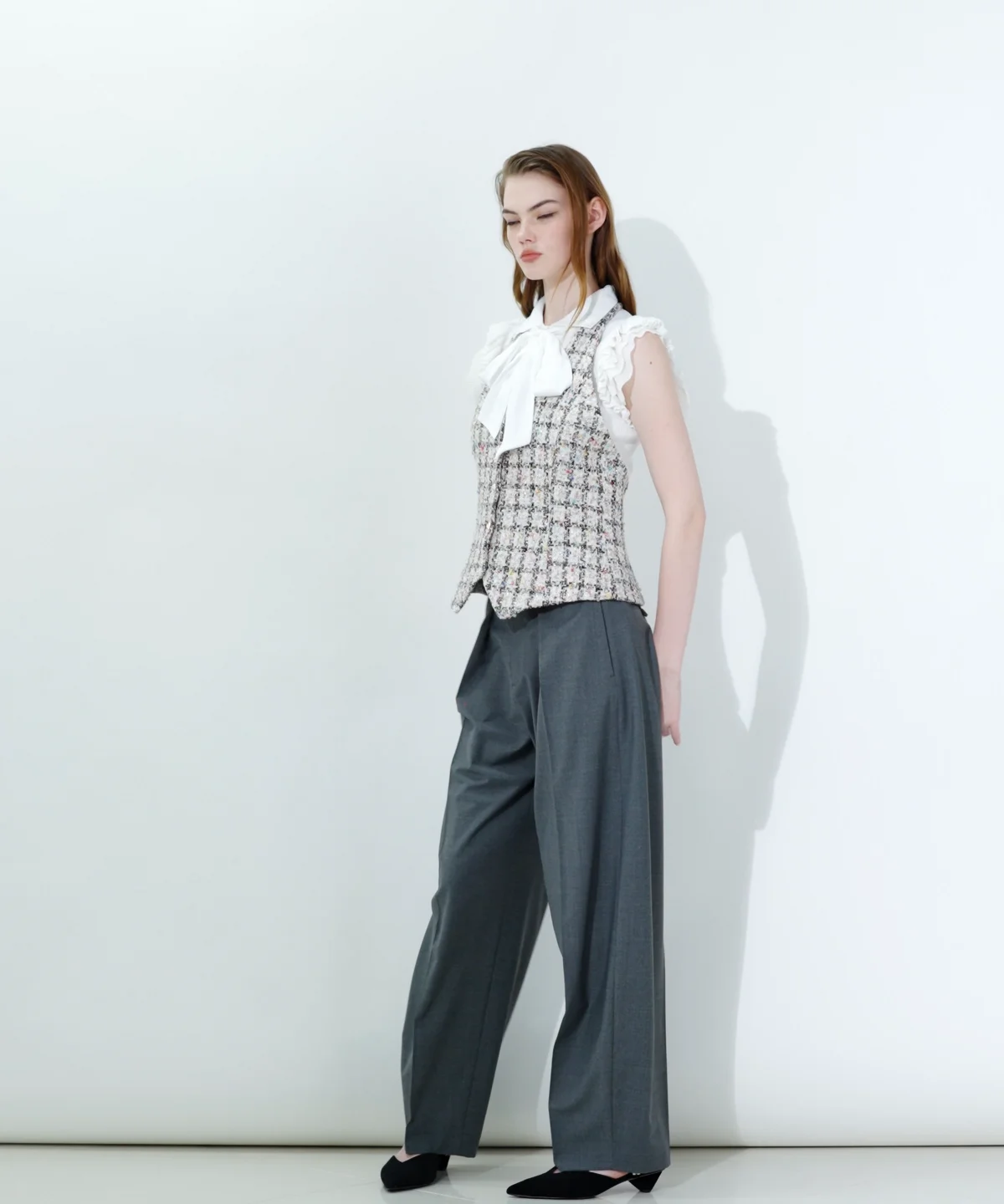 Sov. / サマーシャインツイードホルターネックベスト TOPS Night STORE
