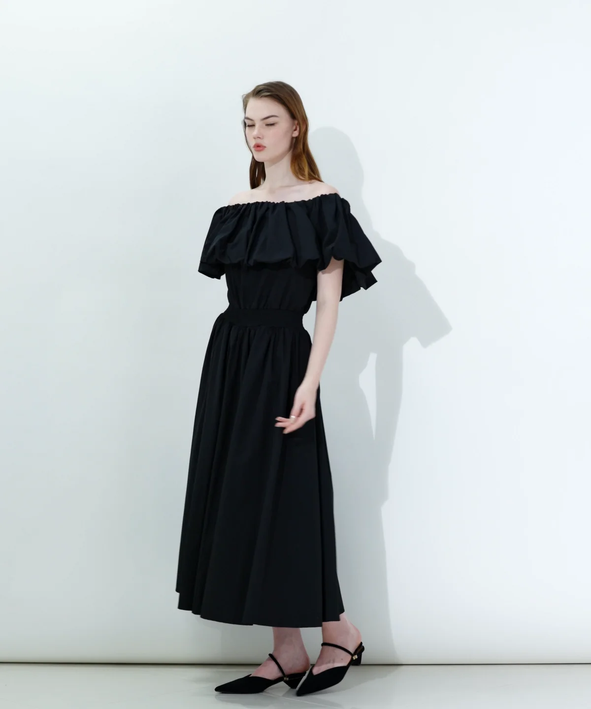 Sov. / ボリュームオフショルワンピース DRESS Night STORE | ダブル
