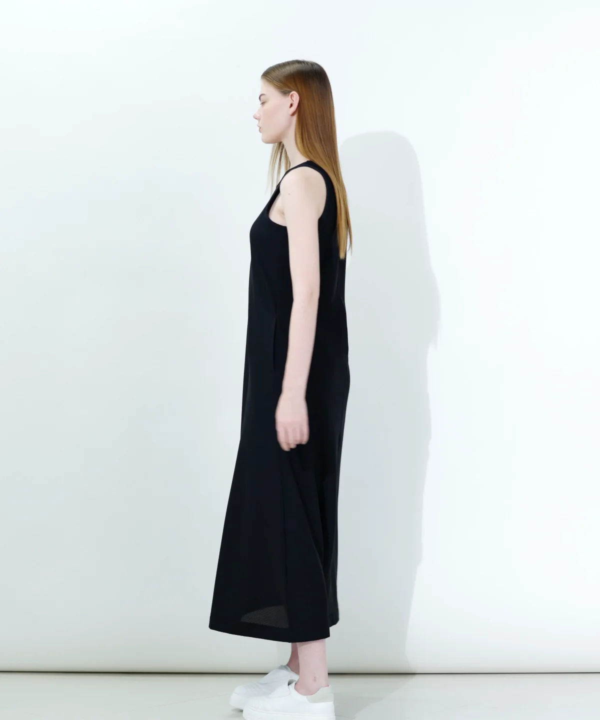 ESSENTIAL / メッシュトリコット マキシワンピース DRESS Night STORE
