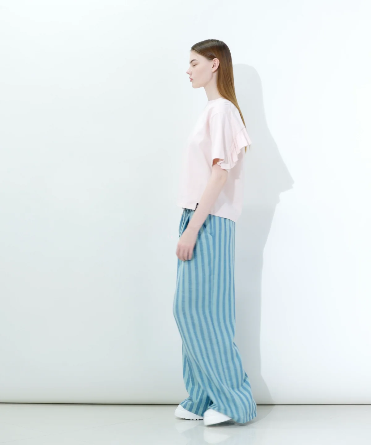 DSC / ストライプ サマーワイドパンツ(SALE) BOTTOMS Night STORE