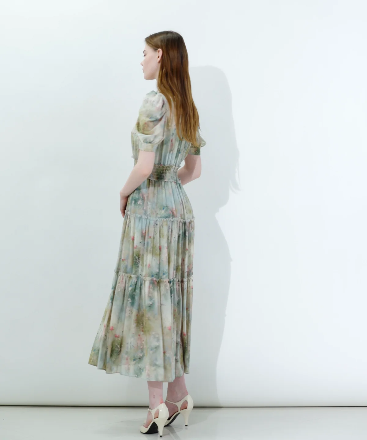 Sov. / シフォンフラワーティアードワンピース(SALE) DRESS Night