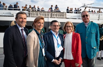 Brückenbauen auf der Donau: Wirtschaft und Politik beim Abend-Empfang der MS Dürnstein