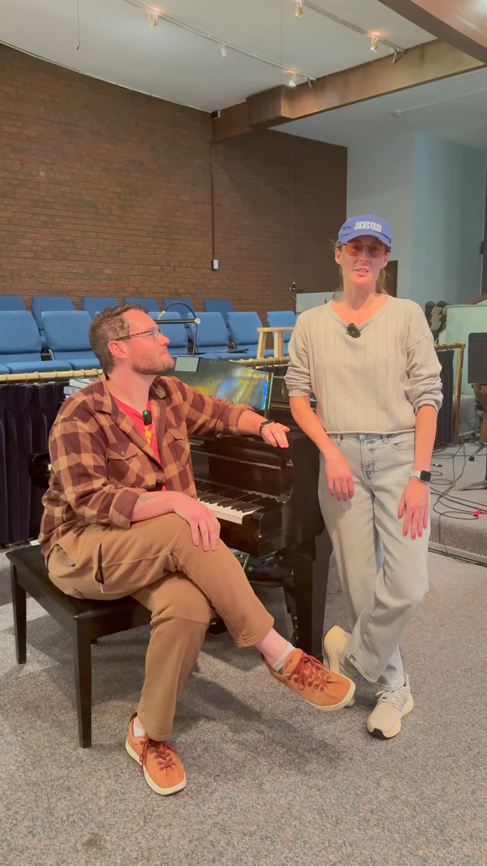 Jen and Michael answer questions about music selections on Sunday.