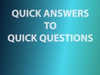 Sarah Studzinski - Quick Answers to Quick Questions