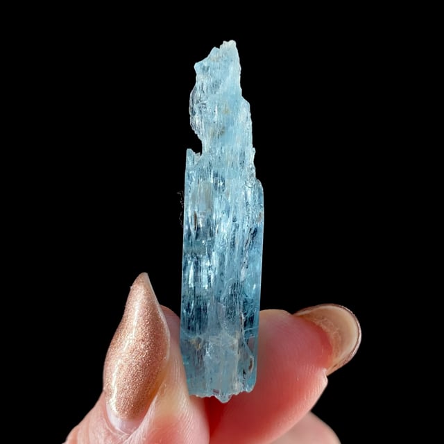Beryl var: Aquamarine (2024 find) | Wormhole Pocket, Sawtooth Batholith ...