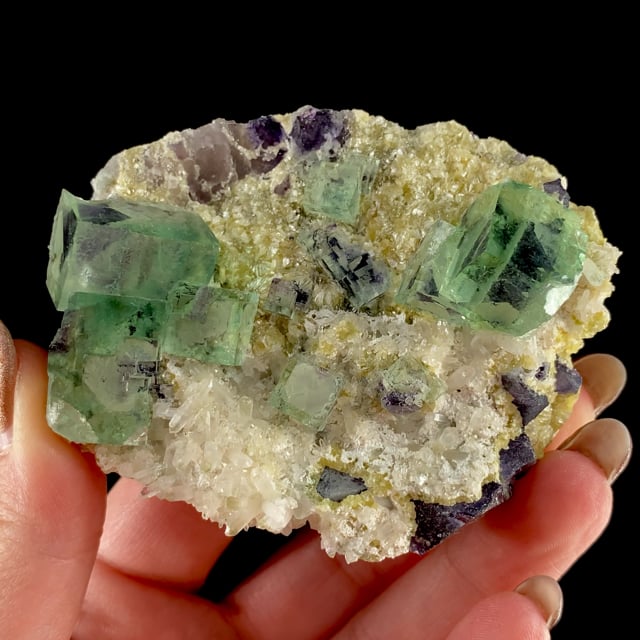 Fluorite (bi-colored) | Yindu Ag-Pb-Zn deposit, Hexigten Banner